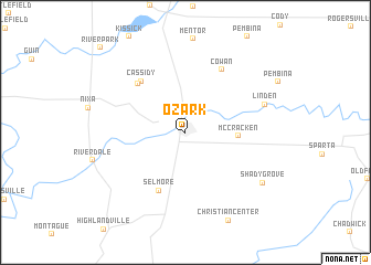 map of Ozark