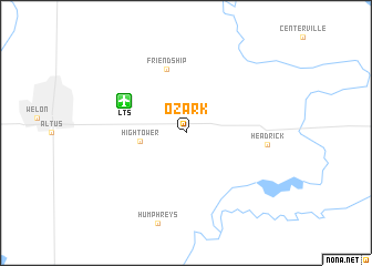 map of Ozark
