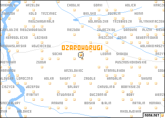 map of Ożarów Drugi