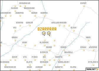 map of Ozarra