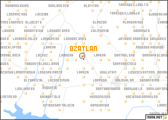 map of Ozatlán