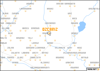 map of Ozcáriz