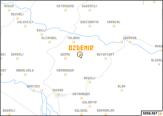 map of Özdemir