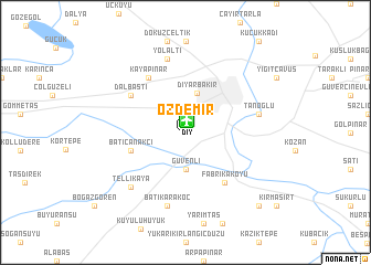 map of Özdemir