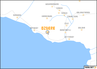 map of Özdere