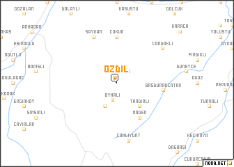 map of Özdil