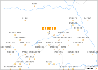 map of Ozente
