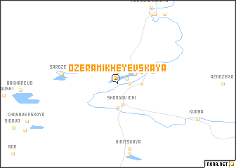map of Ozëra-Mikheyevskaya