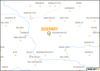 map of Ozerany