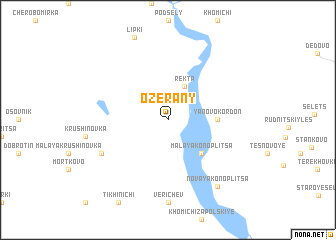 map of Ozerany