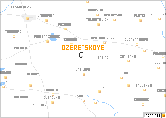 map of Ozeretskoye