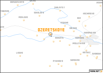 map of Ozeretskoye
