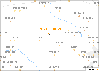 map of Ozeretskoye