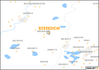 map of Ozerevichi