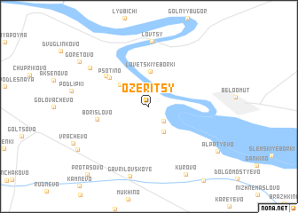 map of Ozëritsy