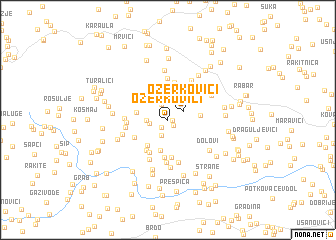 map of Ozerkovići
