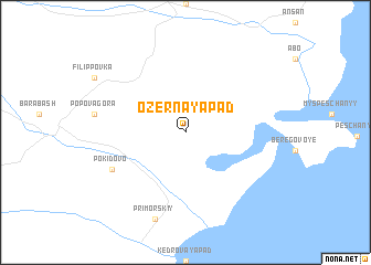 map of Ozërnaya Pad\