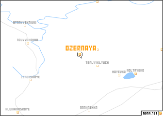 map of Ozërnaya