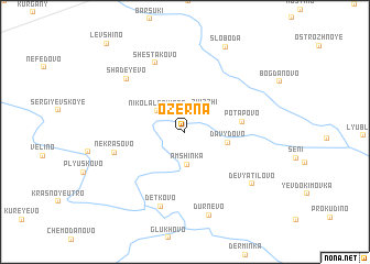 map of Ozërna