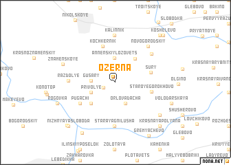 map of Ozërna