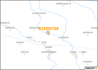 map of Ozernitsa