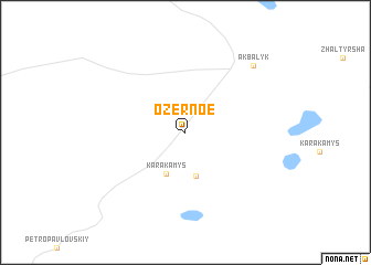 map of Ozernoe