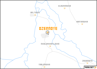 map of Ozërnoye