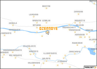 map of Ozërnoye