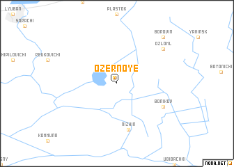 map of Ozërnoye