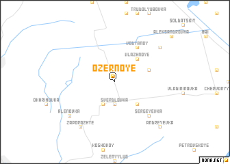 map of Ozërnoye