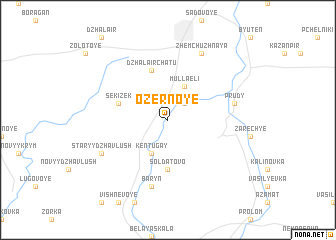 map of Ozërnoye