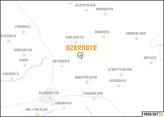 map of Ozernoye