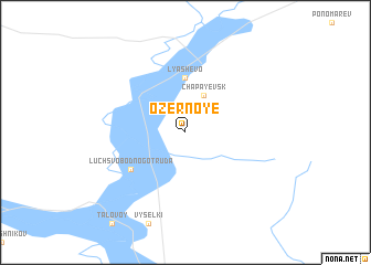 map of Ozërnoye