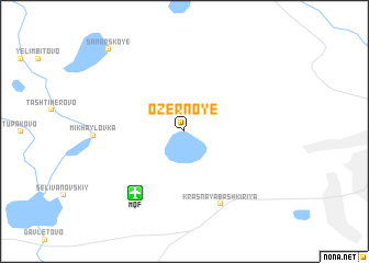 map of Ozërnoye