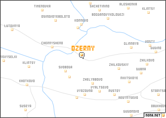 map of Ozërny