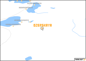 map of Ozërskaya