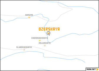 map of (( Ozërskaya ))