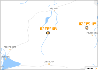 map of Ozërskiy