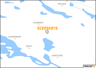 map of Ozërskoye