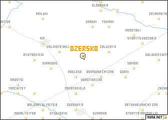 map of Ozërsko