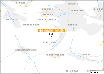 map of Ozeryanovka