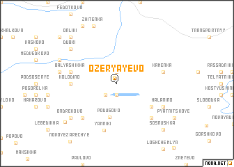 map of Ozeryayevo