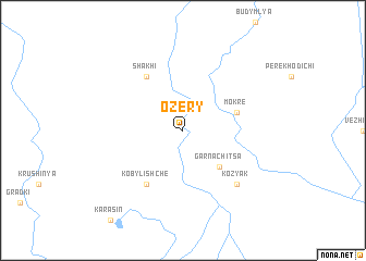 map of Ozëry