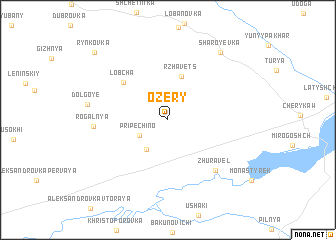 map of Ozery