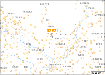 map of Ožezi