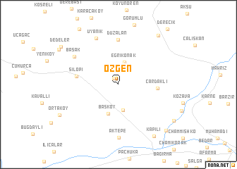 map of Özgen