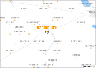 map of Ozginovichi