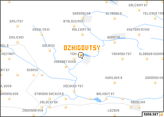 map of Ozhigovtsy