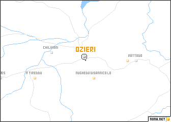 map of Ozieri