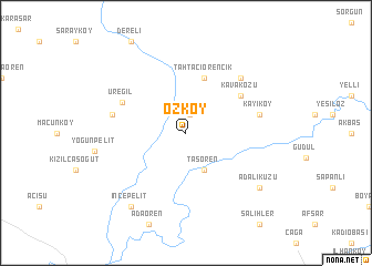 map of Özköy